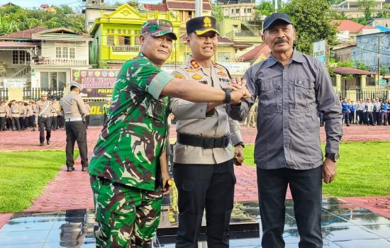 Gelar Apel Pengamanan Takbiran dan Idul Fitri, Ini Fokus Pengamanan Polres Baubau