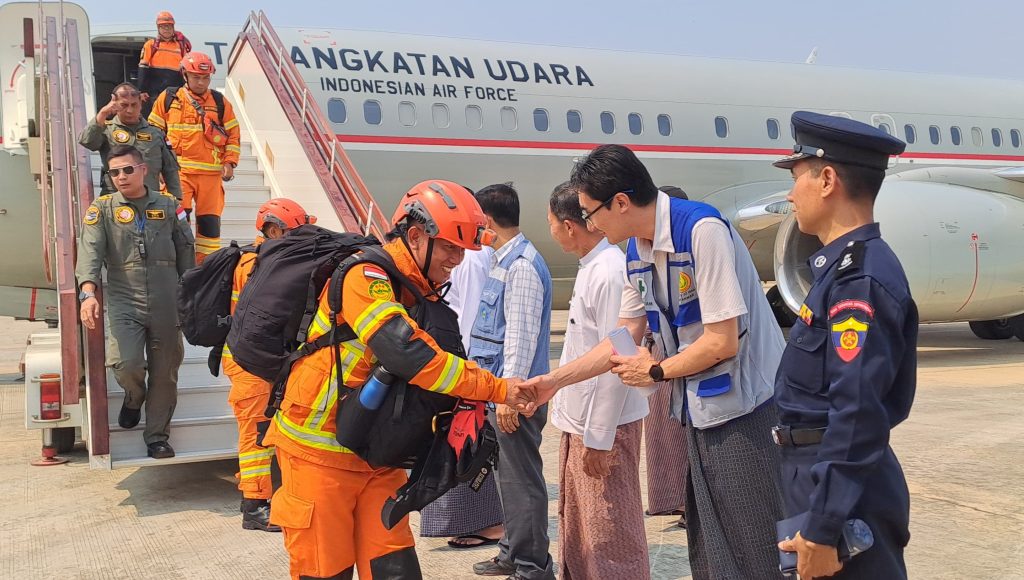 INASAR Tiba di Myanmar, Siap Bantu Korban Gempa