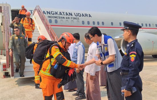 INASAR Tiba di Myanmar, Siap Bantu Korban Gempa