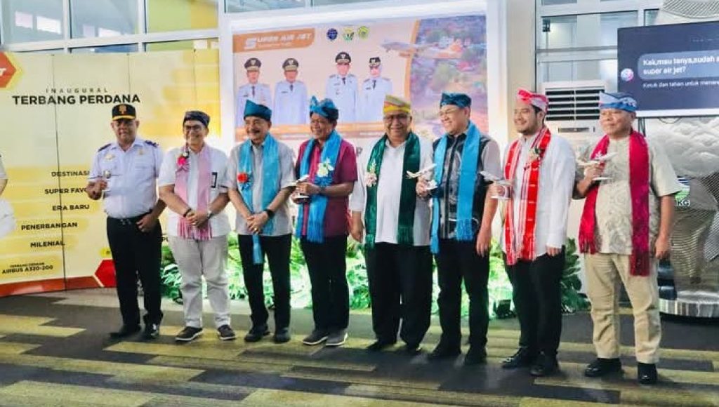 Maskapai Super Air Jet Launching Penerbangan Perdana Reguler di Kota Baubau