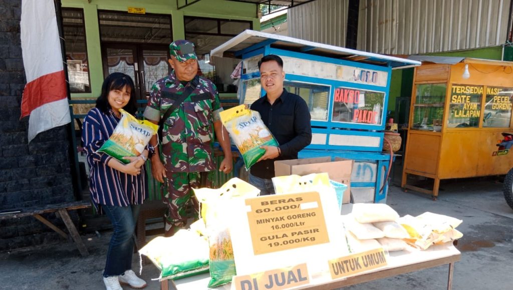 Kodim 1412/Kolaka Bantu Pemerintah Kendalikan Inflasi Daerah Melalui Penyaluran Beras SPHP