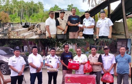 Wakil Bupati Kolaka Kunjungi Korban Kebakaran di Kecamatan Wolo Desa Babarina