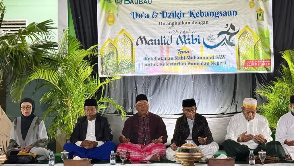 Kemenag Baubau Gelar Doa dan Dzikir Kebangsaan Dirangkaikan Maulid Nabi 1447 H