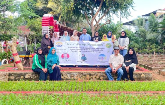 FGD Bersama Nur Inzana: Riset Adaptive Governance Mewujudkan Swasembada Dan Ketahanan Pangan