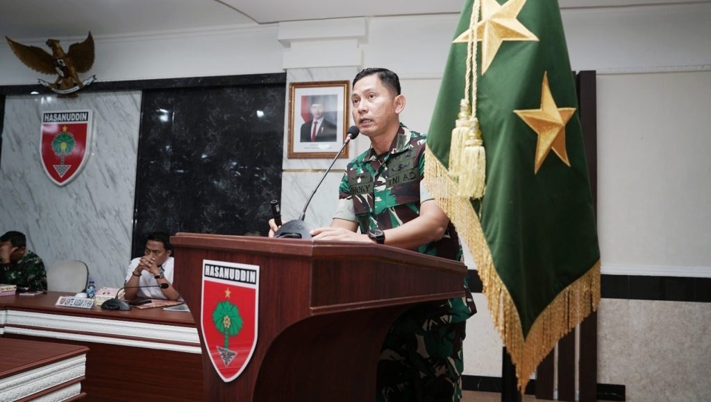 Dihadapan Pangdam Hasanuddin, Dandim Kolaka Paparkan Kesiapan TMMD ke 126