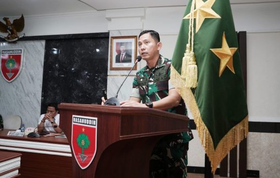 Dihadapan Pangdam Hasanuddin, Dandim Kolaka Paparkan Kesiapan TMMD ke 126