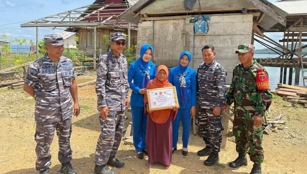 TNI AL Baubau Gelar Baksos di Pesisir Buton, Siap Sambut HUT ke-80