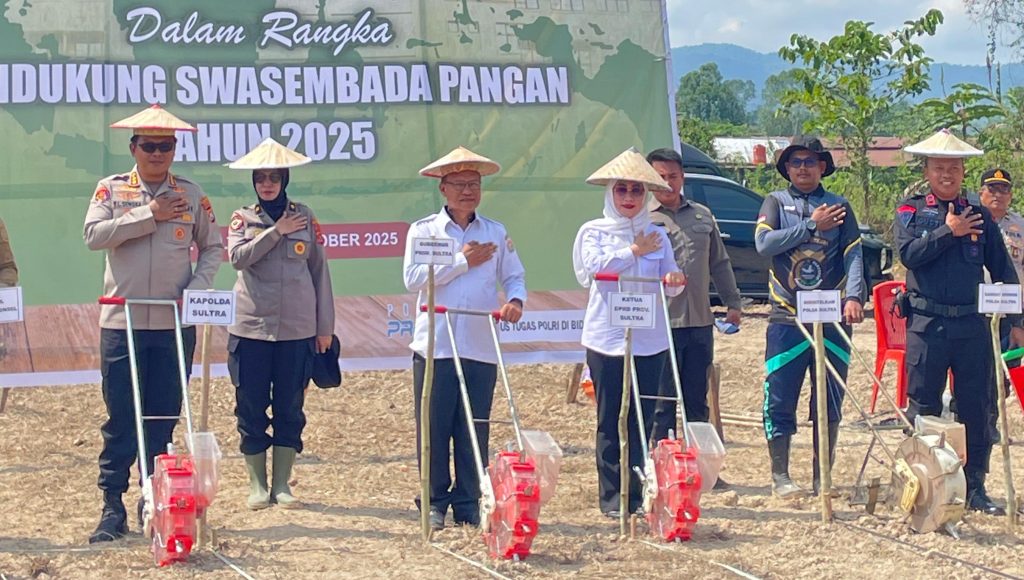 Wakil Ketua DPRD Hadiri Penanaman Jagung Kuartal IV Polri di Konsel Dukung Ketahanan Pangan Nasional