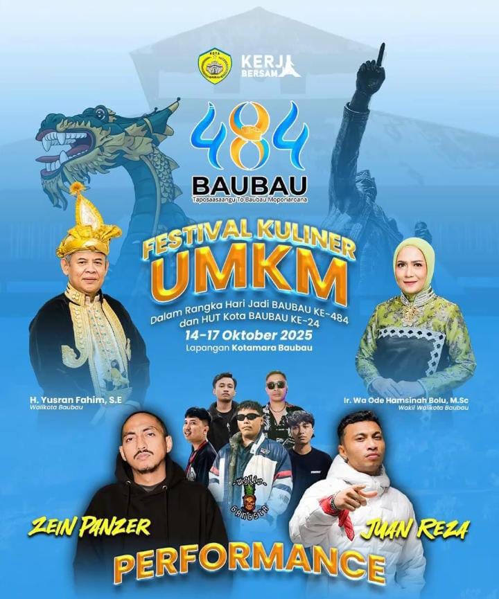 Baubau Rayakan Hari Jadi ke-484 dengan Semarak Tradisi, UMKM, dan Wisata Budaya