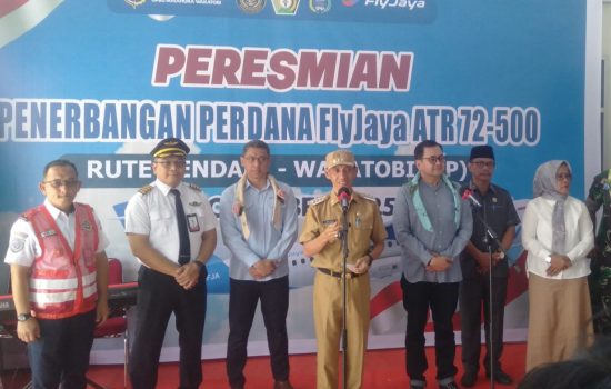 Penerbangan ke Wakatobi Mulai Aktif, Haliana: Dua Kali Seminggu