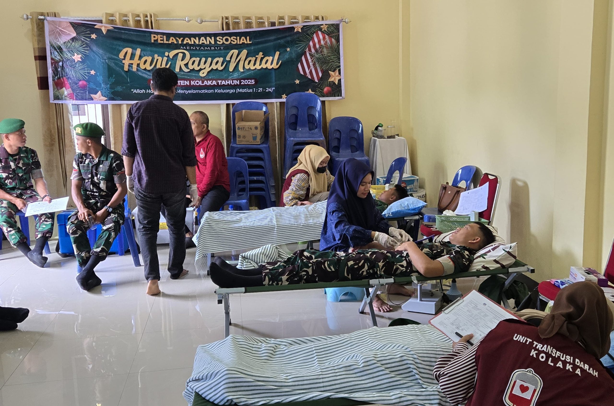 Panitia Natal Bersama Pemda Kolaka Gelar Donor Darah