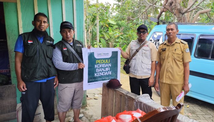 Pascabanjir Kendari, Lazis Muadz Sisir Titik Minim Bantuan