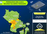 Prakiraan Cuaca Sulawesi Tenggara 28 Mei 2026 Per Kabupaten dan Kota