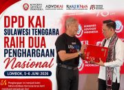 DPD KAI Sultra Raih Dua Penghargaan Nasional di Rakernas 2026
