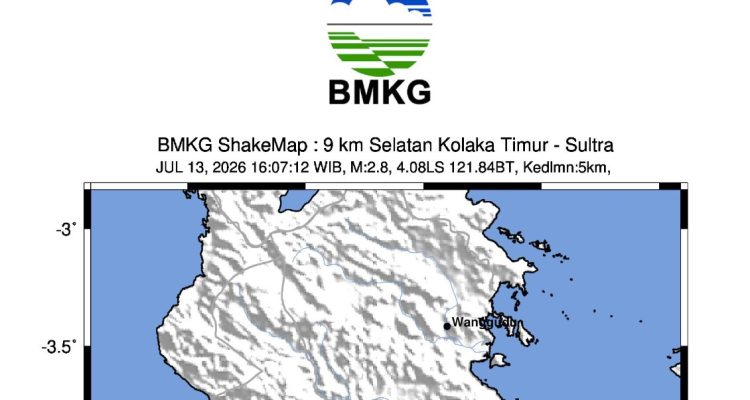 Prakiraan Cuaca Sulawesi Tenggara, 14 Juli 2026: Waspada Hujan Ringan di Beberapa Wilayah