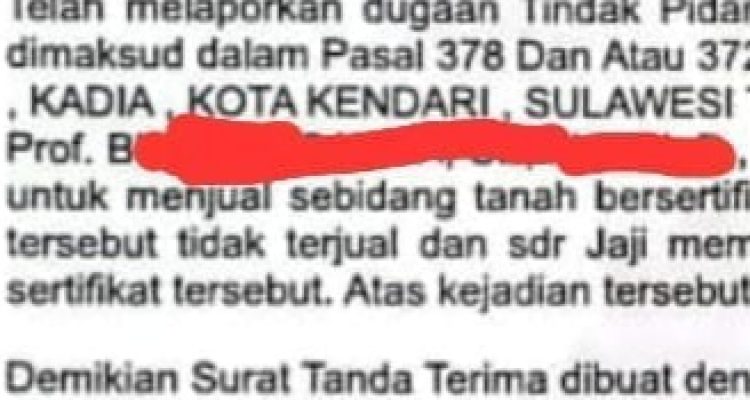 WNI Kanada Polisikan Oknum Dosen di Kendari Terkait Aset Puluhan Miliar
