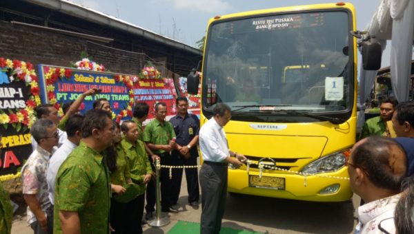 Jogja Tugu Trans Launching 15 Unit Bus Trans Jogja Baru