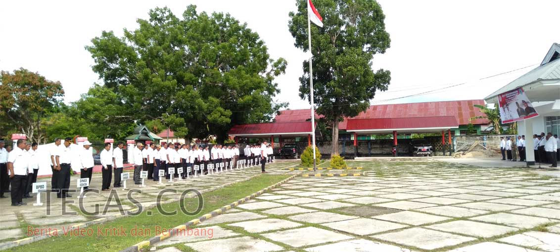 Pemkab Buteng Gelar Upacara Hari Bela Negara ke 70 di Halaman Kantor Bupati