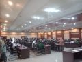 Suasana rapat dengar pendapat (RDP) komisi III dengan buruh pelabuhan Kendari dengan instansi terkait serta perwakilan pemerintah provinsi (Pemprov) Sultra
