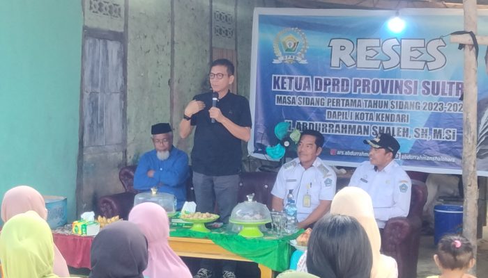 Reses ketua DPRD Provinsi Sultra Di Kelurahan Sambuli dan Anawai
