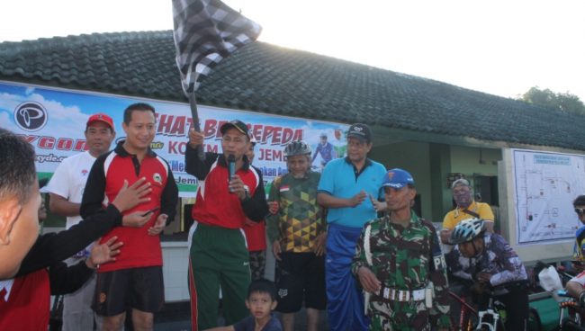 Dandim Lepas Start Sepeda Santai Di Halaman Kodim 0824 Jember