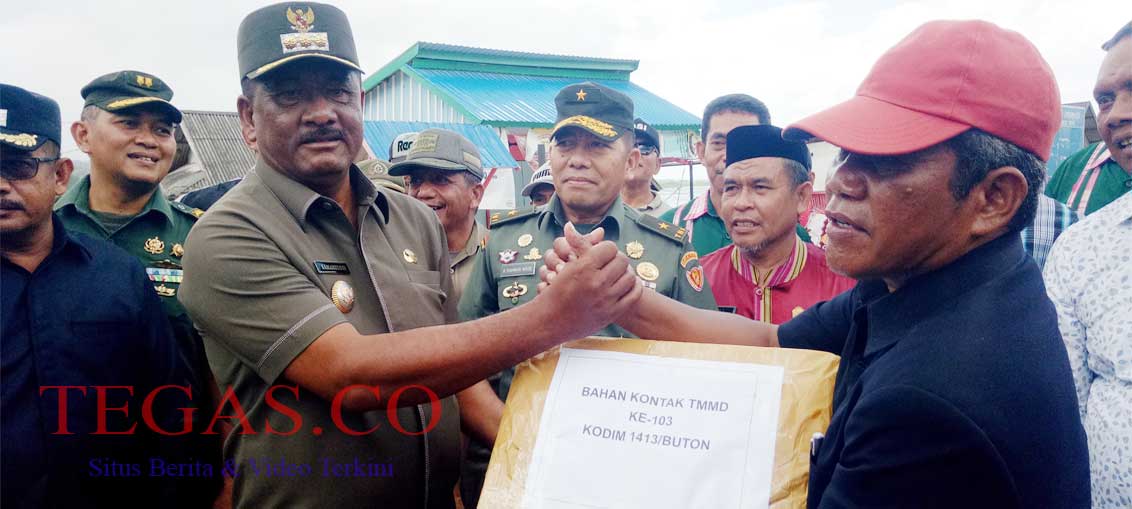 im Was Ev Pastikan Hasil Kegiatan TMMD di Buteng Sudah Sesuai Perencanaan