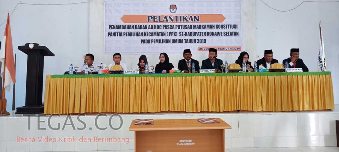 Pasca Putusan MK, PPK Tambahan se Konsel Resmi Dilantik