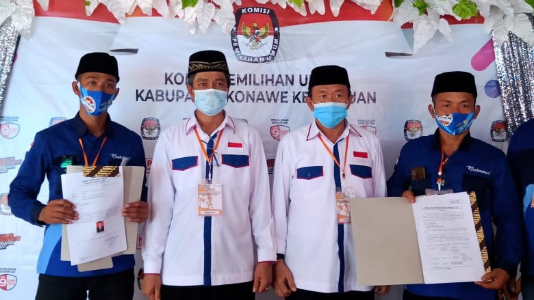 Daftarkan Diri ke-KPU, Pasangan BERAMAL diikuti Ribuan Masa