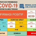 Update Covid-19 Sultra, Minggu, 22 November 2020