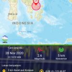 Konda Diguncang Gempa dengan Kekuatan 2,6 Skala Richter