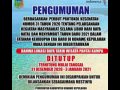 Pengumuman penutupan tempat wisata di akhir tahun 2020