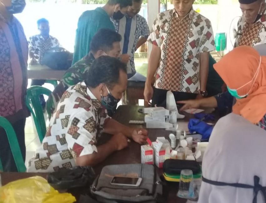 Posbindu yang didampingi oleh babinsa
