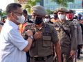 Wali kota Kendari H. Sulkarnain Kadir, SE., ME., saat menjumpai seluruh tim Satuan Tugas (Satgas) percepatan penangan covid-19 kota Kendari