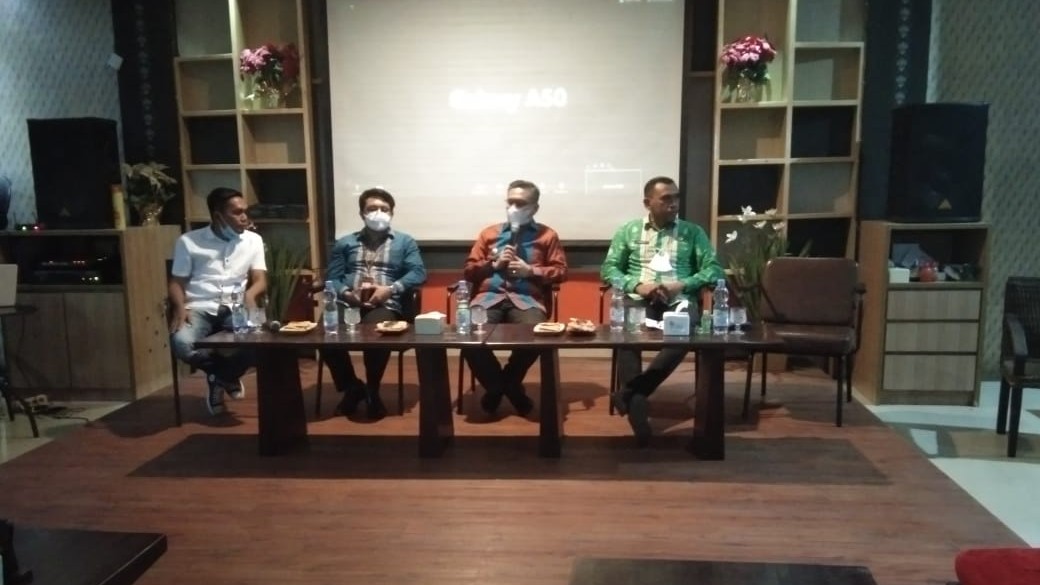 Wali Kota Kendari H. Sulkarnain Kadir, SE. M.E hadir dalam diskusi awal tahun 2021 bersama Himpunan Mahasiswa Islam (HMI) Cabang Kendari