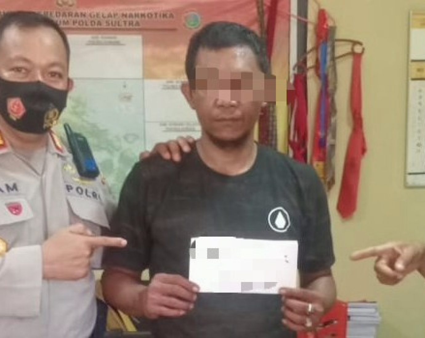 Pencuri Besi, Ditangkap karena Edar Sabu oleh Brimob Polda Sultra