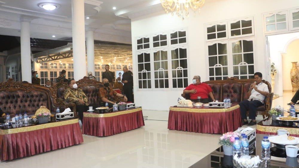 Dalam kesempatan tersebut, Gubernur juga menyampaikan akan kedatangan 16 Dirjen Kementerian. Foto: Ewit Kominfo