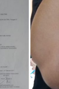 Korban penganiayaan oknum plt desa Wantiworo