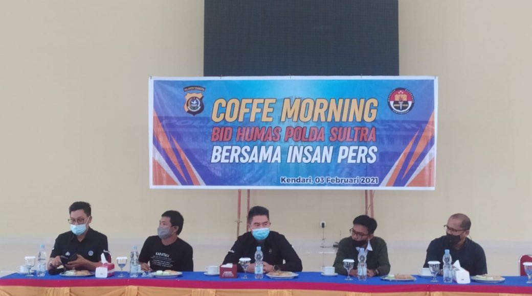 Gelar Coffee Morning, Kabid Humas Polda Ajak Perangi Hoax