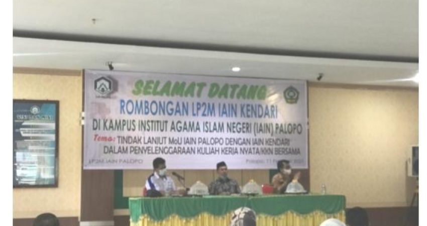 Teken MoU, IAIN Kendari dan Palopo KKN Bersama 2021