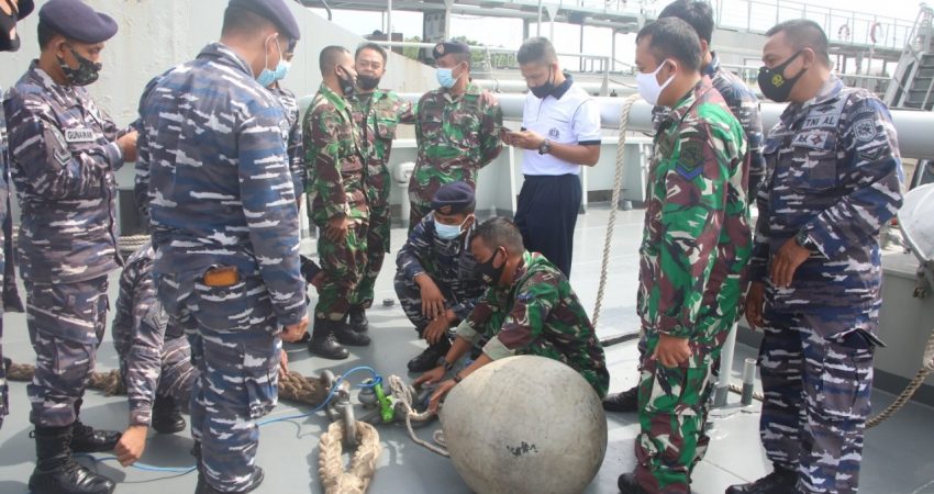 Latihan Tunda Menunda Satban Koarmada II TA. 2021 Masuki Tahap Penyiapan dan Perakitan Alat
