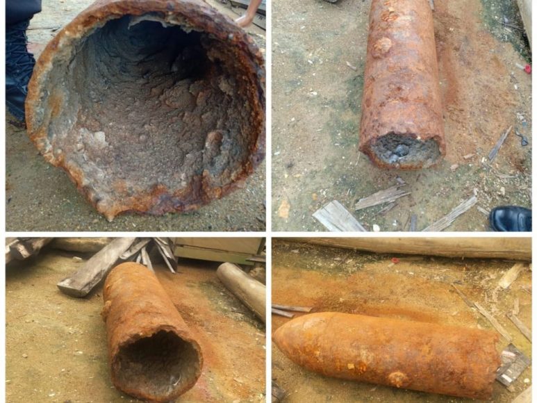 Benda yang secara fisik diketahui adalah potongan Bom dengan jenis torpedo