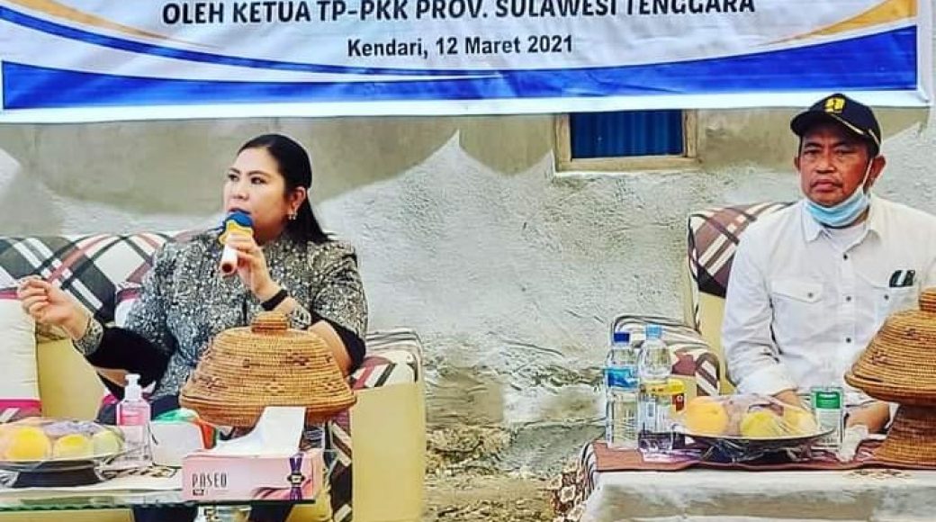 Ketua TP PKK, Agista Ariany didampingi Kadis Cipta Karya, Pahri Yamsul
