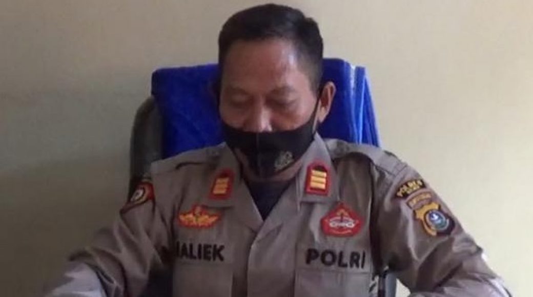 Foto AKP. Muh. Haliek kapolsek samaturu saat ditemui oleh tegas.co