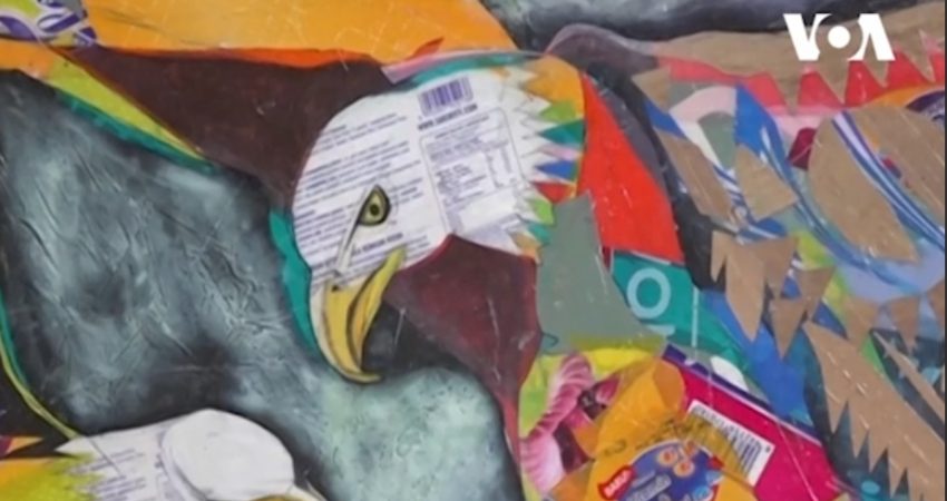 Mengubah Sampah Plastik Jadi Lukisan