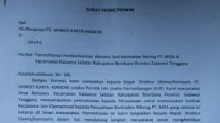 Tak Komitmen dengan Janjinya, Warga Batuawu Minta PT MOA Hentikan Aktivitas.