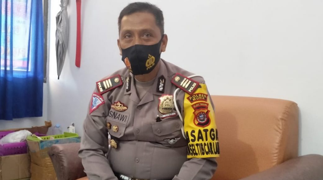 Ciptakan Rasa Nyaman, Satlantas Polres Muna Lakukan Patroli Subuh