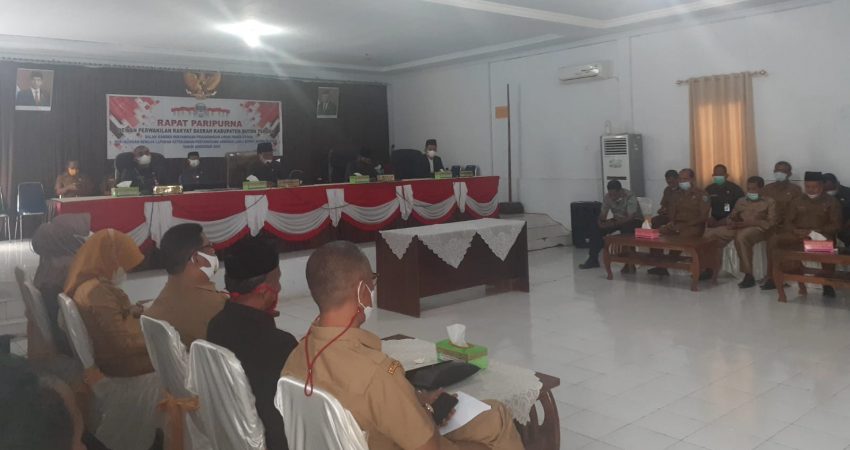 Dewan Soroti LKPJ Bupati Buteng Tahun Anggaran 2020