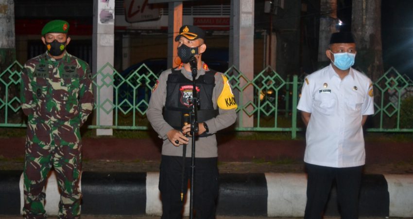 Sejumlah Personil Gabungan Lintas Sektoral Amankan Kota Baubau