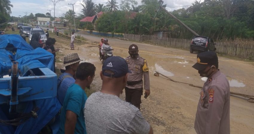 Nahas, PNS di Mubar Tabrak Tiang Listrik Saat Belajar Berkendara