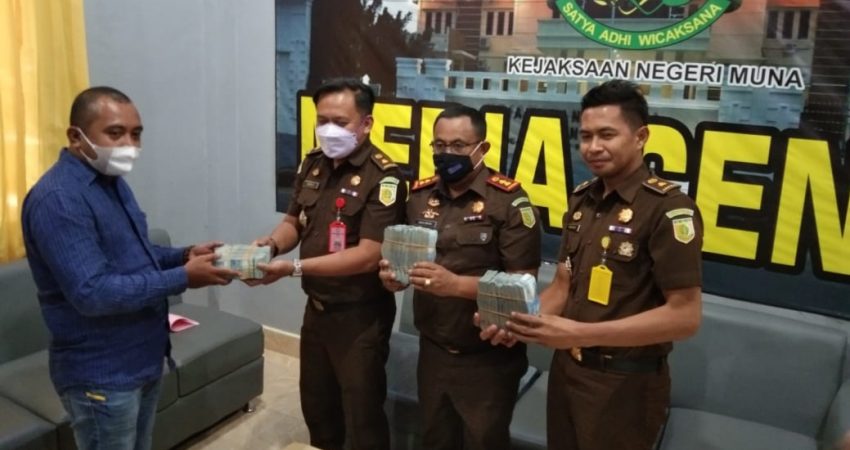 Dugaan Korupsi Bibit Sapi, Kejari Terima Uang Pengganti dari Kabid Peternakan di Muna